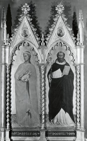 Yale University Art Gallery — Lorenzo di Niccolò. St. Agnes and St. Dominic — insieme